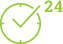 24 часа значек