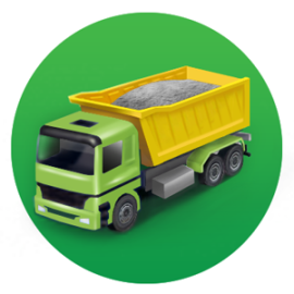 Доставка песка, щебня и гравия